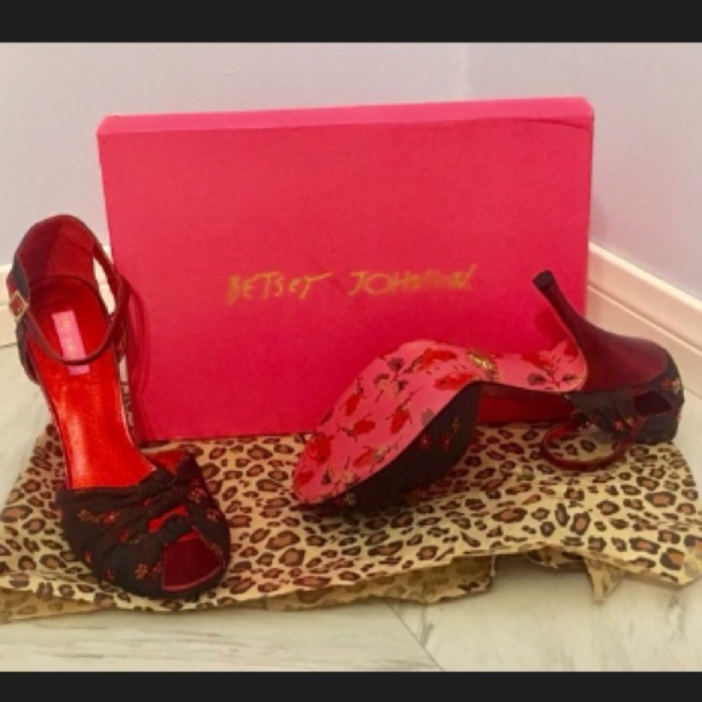 Brand new Betsey Johnson heels, in original box.